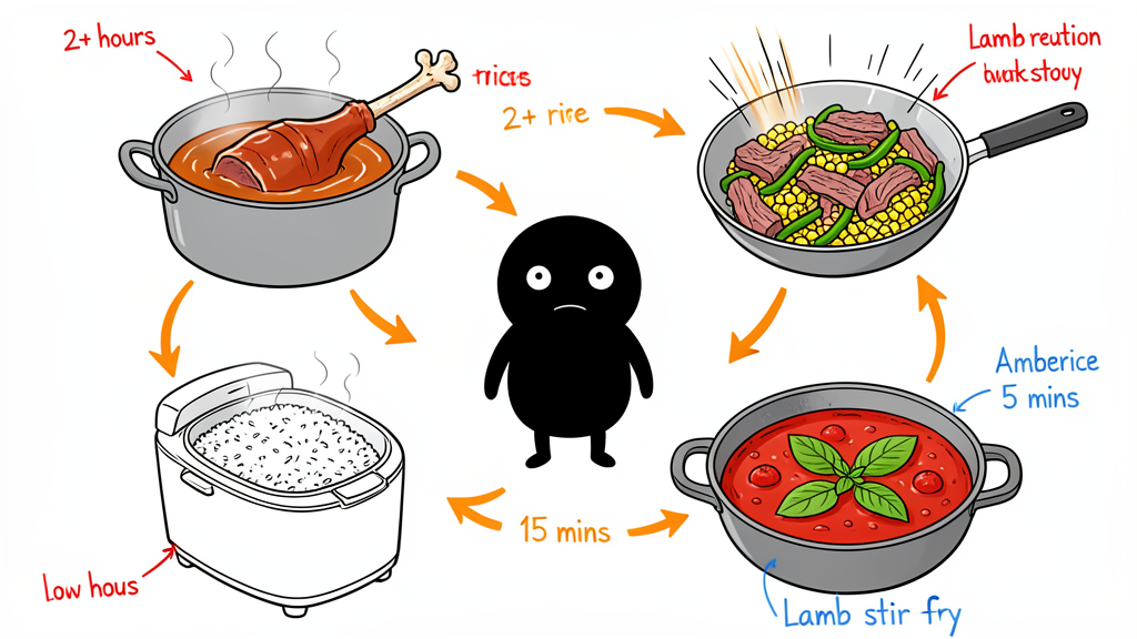 Hotpot lamb and cow leg multi-component feast